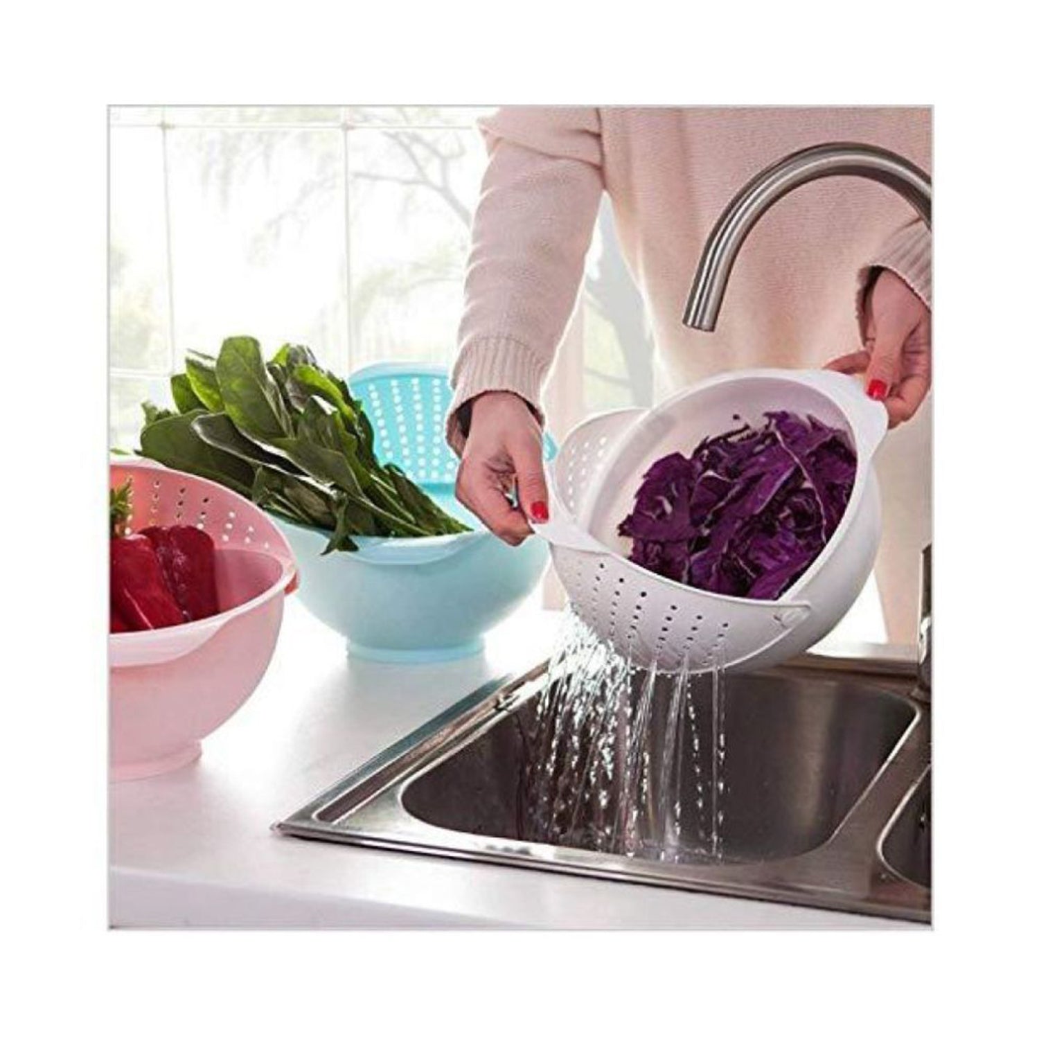 2655 Washing Bowl and Washing Utensil for Household Purposes Like Cleaning Fruits and Vegetables Etc. 2655 Washing Bowl and Washing Utensil for Household Purposes Like Cleaning Fruits and Vegetables Etc.